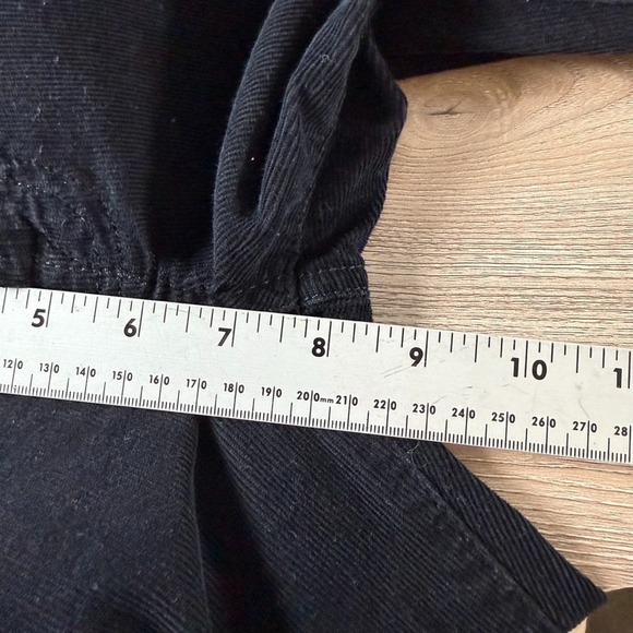 7 For All Mankind Roxanne Jeans Womens 27 Black Corduroy Stretch Skinny USA 33" - Picture 11 of 11